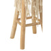 Barkruk Franjes Teakhout Wit 75 cm 45x45x85 cm-Barkrukken-J-Line