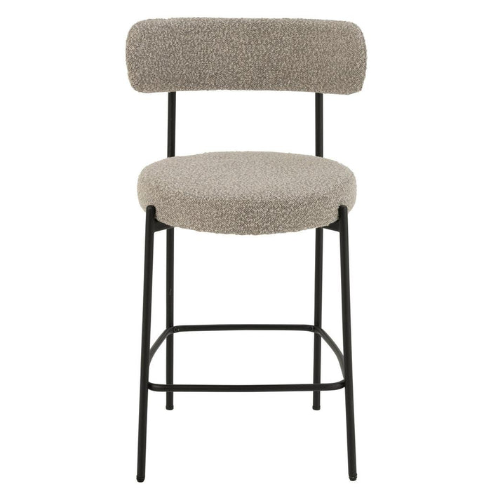 Barkruk Grijs Polyester 48 cm 48x53x97 cm-Barkrukken-J-Line