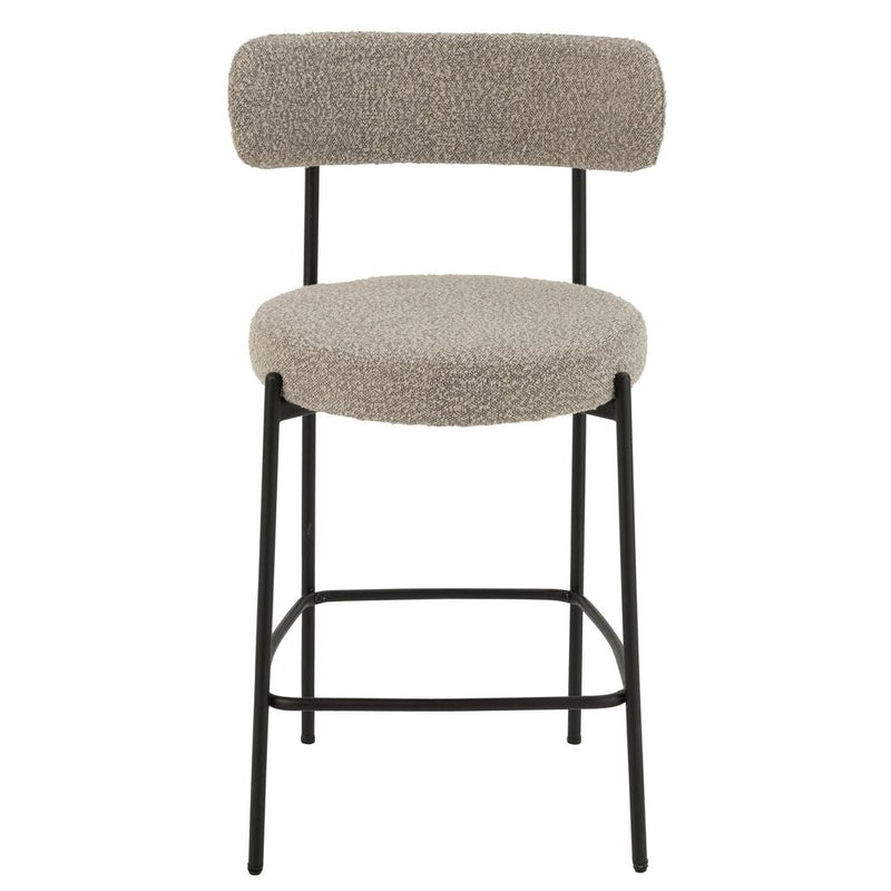 Barkruk Grijs Polyester 48 cm 48x53x97 cm-Barkrukken-J-Line