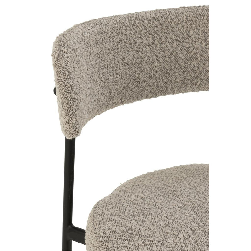 Barkruk Grijs Polyester 48 cm 48x53x97 cm-Barkrukken-J-Line