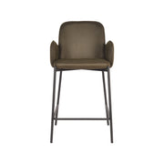 Barkruk Jari Army Microvezel Laag 51x53x94 cm-Barkrukken-LABEL51