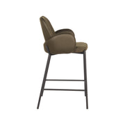 Barkruk Jari Army Microvezel Laag 51x53x94 cm-Barkrukken-LABEL51