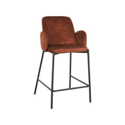 Barkruk Jari Rust Velours Laag 51x53x94 cm-Barkrukken-LABEL51