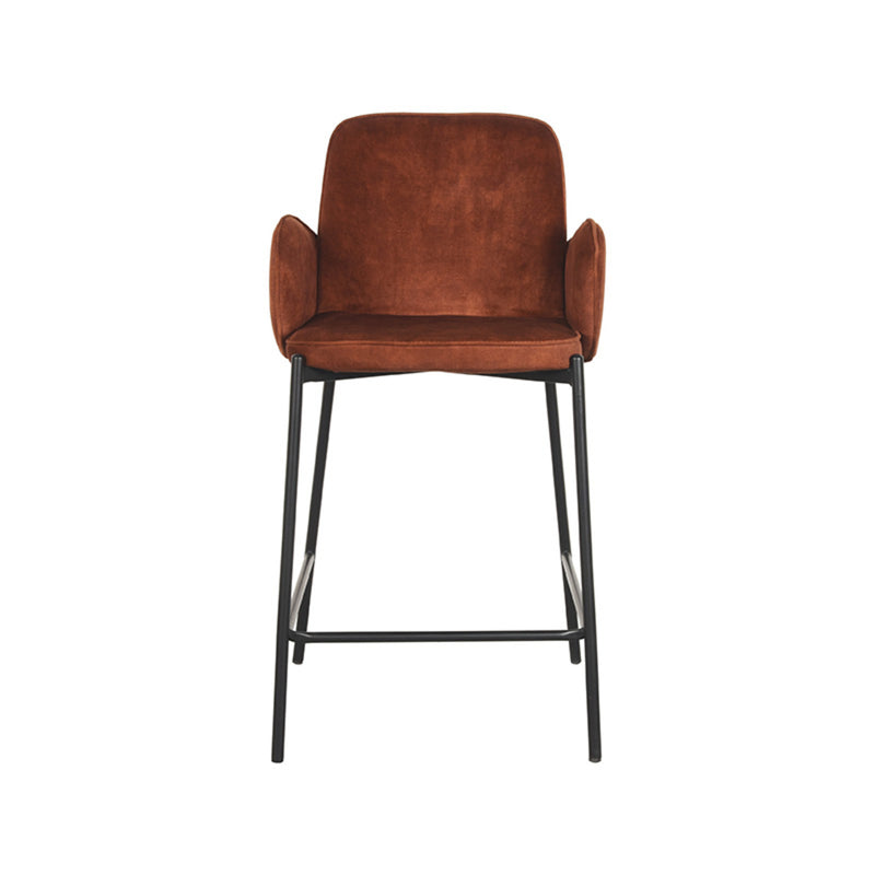Barkruk Jari Rust Velours Laag 51x53x94 cm-Barkrukken-LABEL51