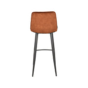Barkruk Jelt Oker Velours Hoog 45x48x107 cm-Barkrukken-LABEL51
