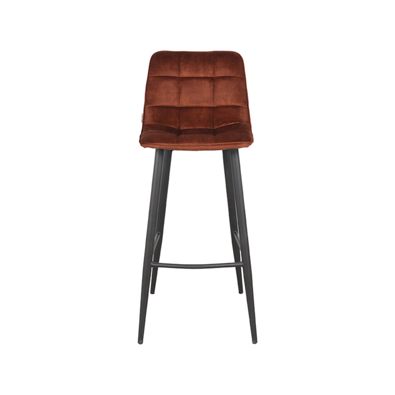 Barkruk Jelt Rust Velours Hoog 45x48x107 cm-Barkrukken-LABEL51