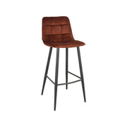 Barkruk Jelt Rust Velours Hoog 45x48x107 cm-Barkrukken-LABEL51