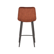 Barkruk Jelt Rust Velours Laag 42x46x92 cm-Barkrukken-LABEL51