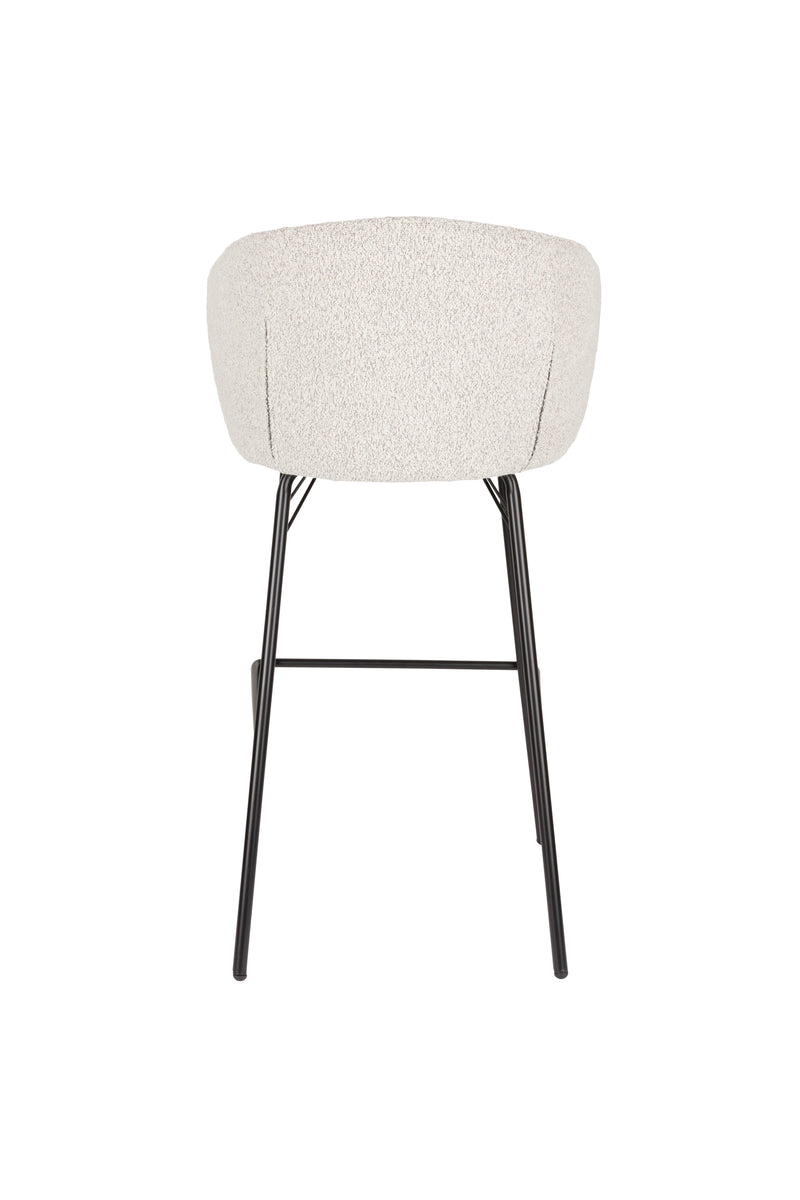 Barkruk Joa Polyester Beige 75cm-Barkrukken-Creating Home