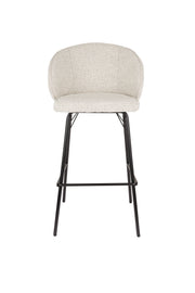 Barkruk Joa Polyester Beige 75cm-Barkrukken-Creating Home