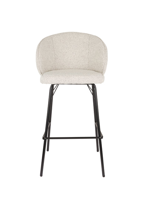Barkruk Joa Polyester Beige 75cm-Barkrukken-Creating Home