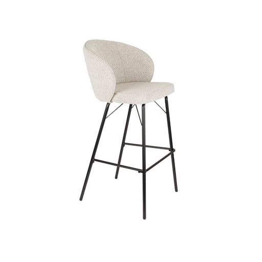 Barkruk Joa Polyester Beige 75cm-Barkrukken-Creating Home