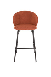 Barkruk Joa Polyester Terracotta 75cm-Barkrukken-Creating Home
