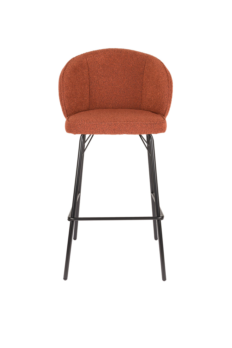 Barkruk Joa Polyester Terracotta 75cm-Barkrukken-Creating Home