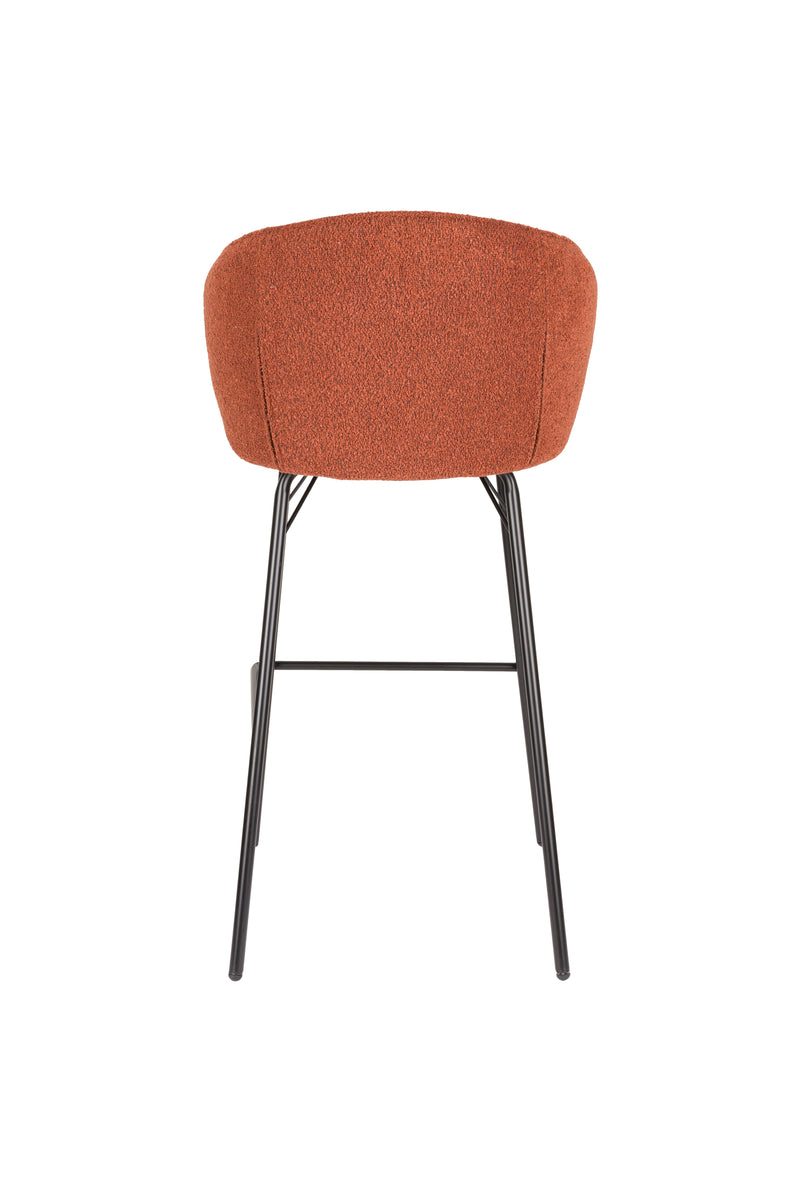 Barkruk Joa Polyester Terracotta 75cm-Barkrukken-Creating Home