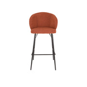 Barkruk Joa Polyester Terracotta 75cm-Barkrukken-Creating Home