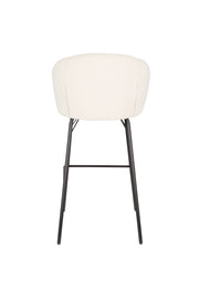 Barkruk Joa Polyester Wit 75cm-Barkrukken-Creating Home