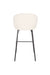 Barkruk Joa Polyester Wit 75cm-Barkrukken-White Label Living