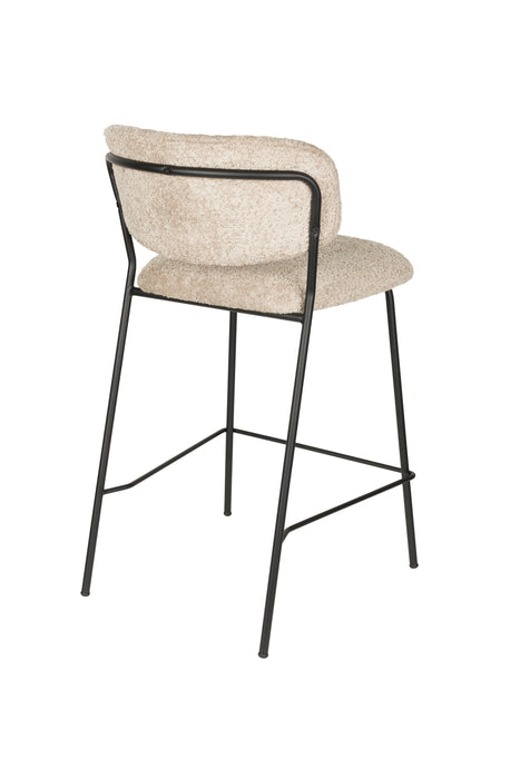 Barkruk Jolien Bouclé Beige 65 cm – productaanzicht 3