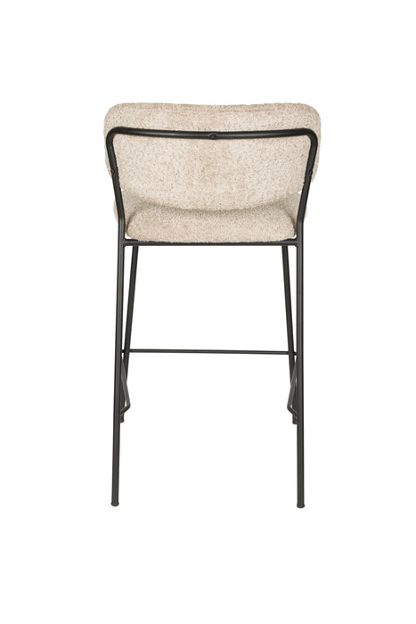 Barkruk Jolien Bouclé Beige 65 cm – productaanzicht 4