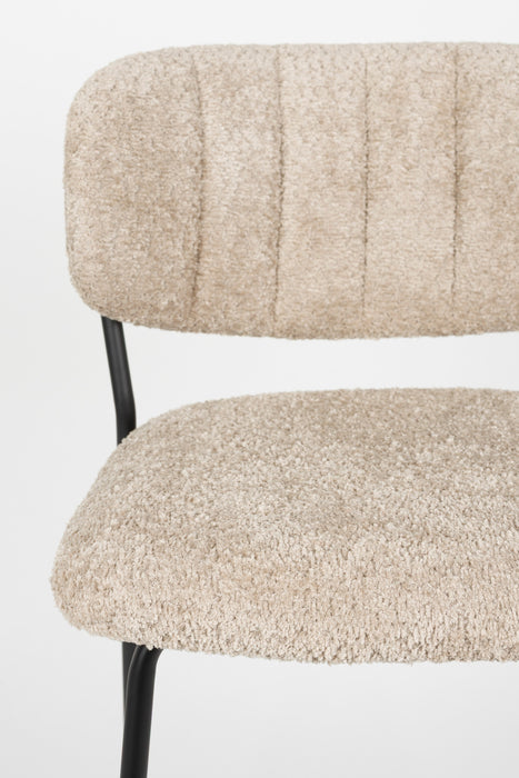 Barkruk Jolien Bouclé Beige 65 cm – detail
