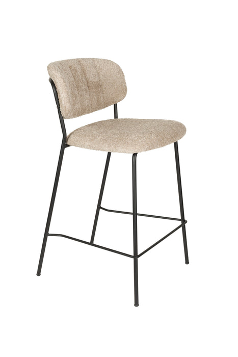 Barkruk Jolien Bouclé Beige 65 cm – hoofdfoto