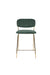 Barkruk Jolien Goud/dark Nylon en polyester Groen 65cm-Barkrukken-Creating Home