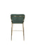 Barkruk Jolien Goud/dark Nylon en polyester Groen 65cm-Barkrukken-Creating Home