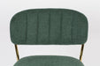 Barkruk Jolien Goud/dark Nylon en polyester Groen 65cm-Barkrukken-Creating Home