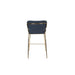 Barkruk Jolien Goud/dark Stof Blauw 65cm-Barkrukken-Creating Home