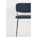 Barkruk Jolien Goud/dark Stof Blauw 65cm-Barkrukken-Creating Home