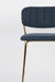 Barkruk Jolien Goud/dark Stof Blauw 65cm-Barkrukken-Creating Home