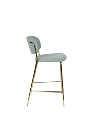 Barkruk Jolien Goud/light Nylon en polyester Groen 65cm-Barkrukken-Creating Home