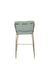 Barkruk Jolien Goud/light Nylon en polyester Groen 65cm-Barkrukken-Creating Home
