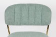 Barkruk Jolien Goud/light Nylon en polyester Groen 65cm-Barkrukken-Creating Home