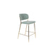 Barkruk Jolien Goud/light Nylon en polyester Groen 65cm-Barkrukken-Creating Home