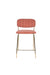 Barkruk Jolien Goud/roze Nylon en polyester Roze 65cm-Barkrukken-Creating Home