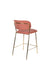 Barkruk Jolien Goud/roze Nylon en polyester Roze 65cm-Barkrukken-Creating Home
