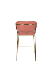 Barkruk Jolien Goud/roze Nylon en polyester Roze 65cm-Barkrukken-Creating Home