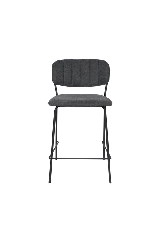 Barkruk Jolien Nylon en polyester Donkergrijs 65cm-Barkrukken-Creating Home