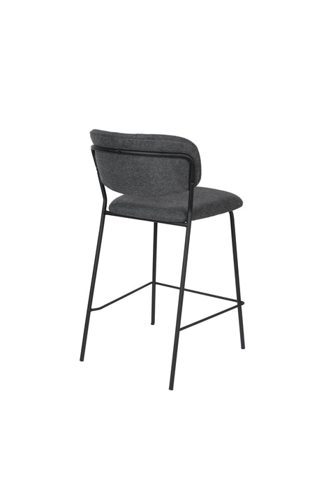 Barkruk Jolien Nylon en polyester Donkergrijs 65cm-Barkrukken-Creating Home