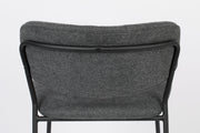 Barkruk Jolien Nylon en polyester Donkergrijs 65cm-Barkrukken-Creating Home