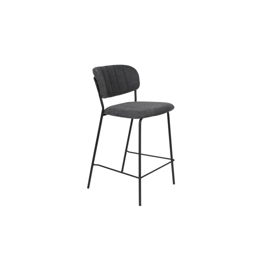 Barkruk Jolien Nylon en polyester Donkergrijs 65cm-Barkrukken-Creating Home