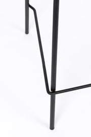 Barkruk Jolien Zwart/grijs Nylon en polyester Grijs 65cm-Barkrukken-Creating Home