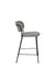 Barkruk Jolien Zwart/grijs Nylon en polyester Grijs 65cm-Barkrukken-Creating Home