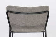 Barkruk Jolien Zwart/grijs Nylon en polyester Grijs 65cm-Barkrukken-Creating Home