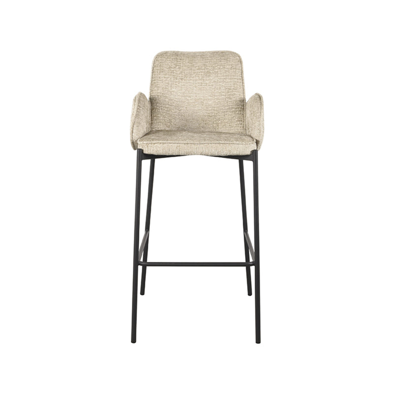 Barkruk Joni Beige Elegance Hoog 51x53x107 cm-Barkrukken-LABEL51