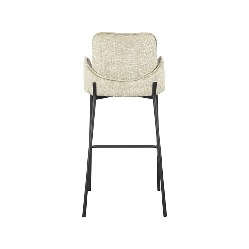 Barkruk Joni Beige Elegance Hoog 51x53x107 cm-Barkrukken-LABEL51
