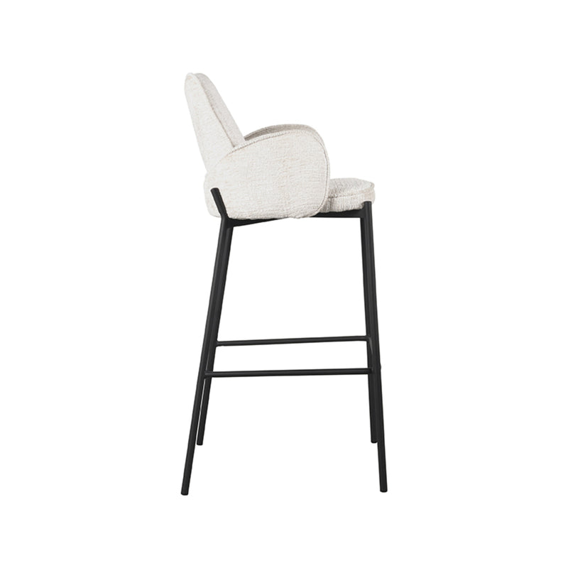 Barkruk Joni Creme Elegance Hoog 51x53x107 cm-Barkrukken-LABEL51