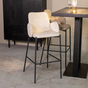 Barkruk Joni Creme Elegance Hoog 51x53x107 cm-Barkrukken-LABEL51